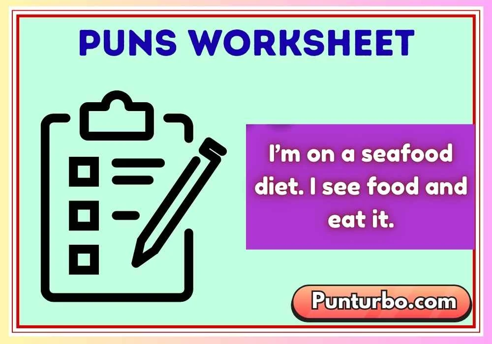 Puns Worksheet